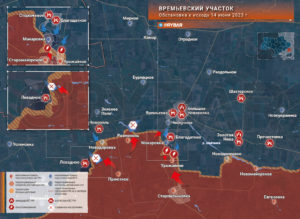 Наступление на Южно-Донецком направлении 14.06.2023 — Времьевский выступ