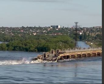 Разрушение Каховской ГЭС: что известно по состоянию на 8 утра
